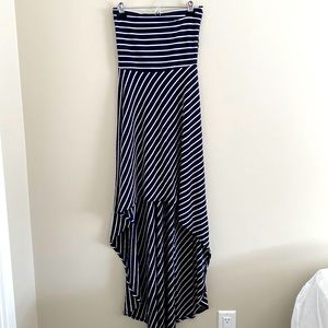 Strapless High-Low Dress